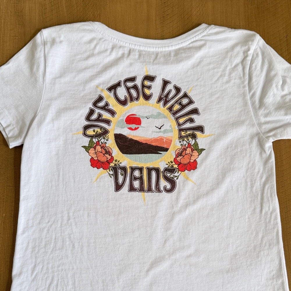 Vans White Kids Short Sleeve Tee